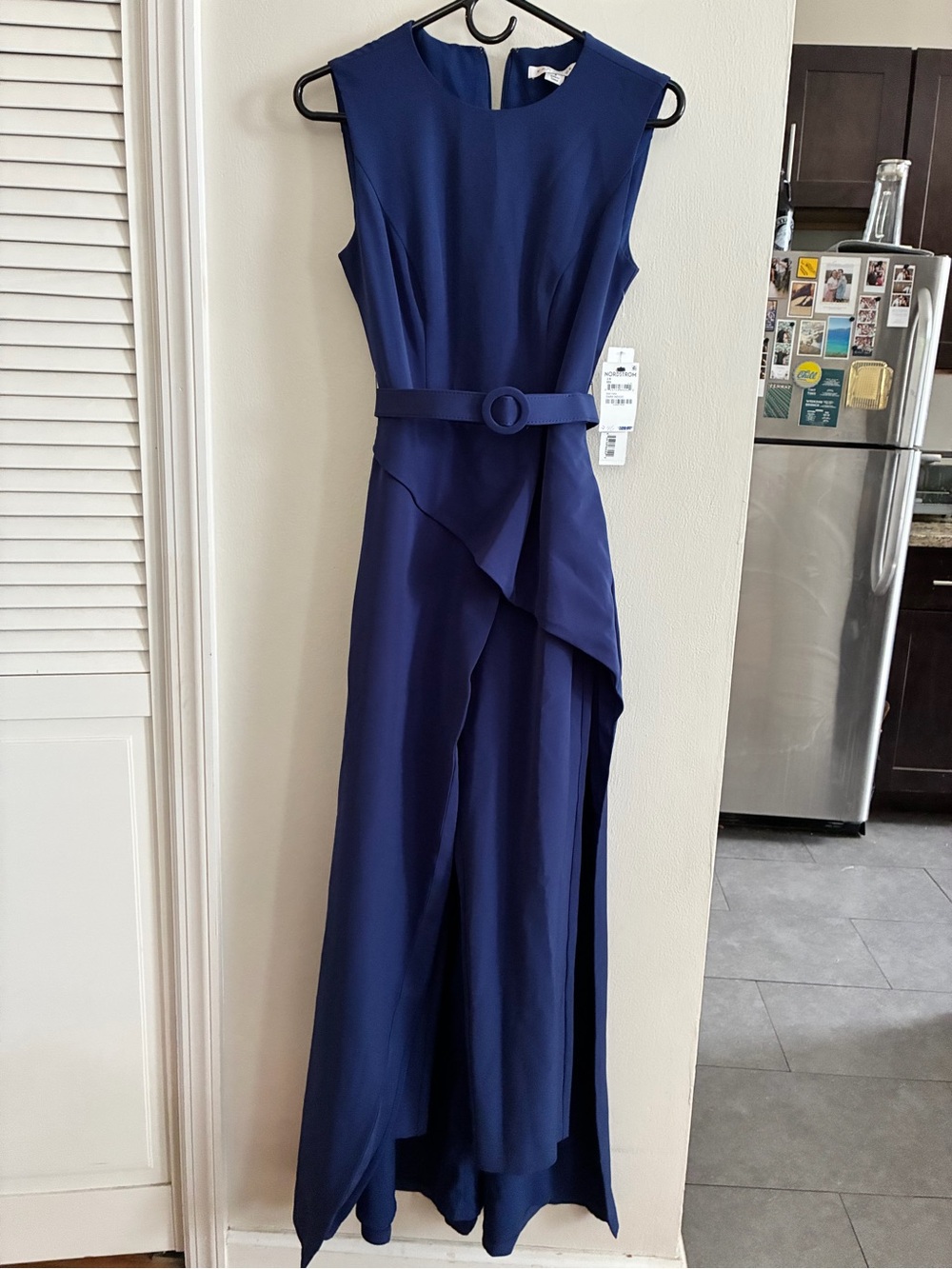 Kay Unger Sleeveless Navy Jumpsuit